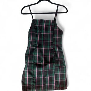 Plaid schoolgirl mini dress